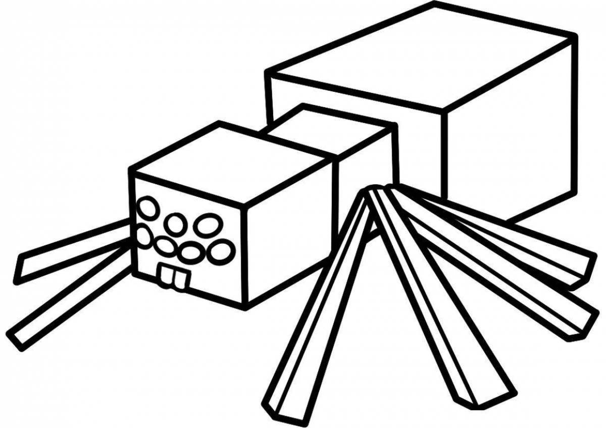 Coloring page dazzling enderman