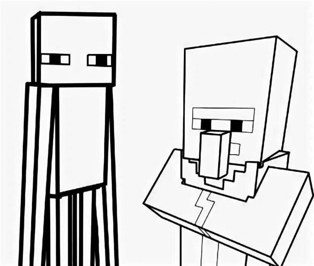 Coloring majestic enderman