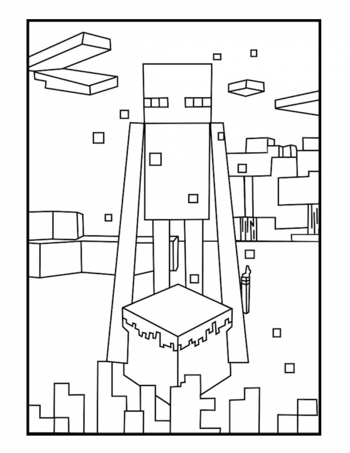 Colouring merry enderman
