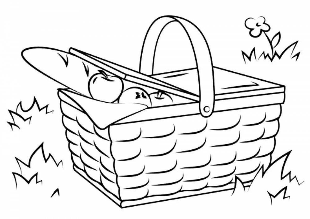 Fun picnic coloring book