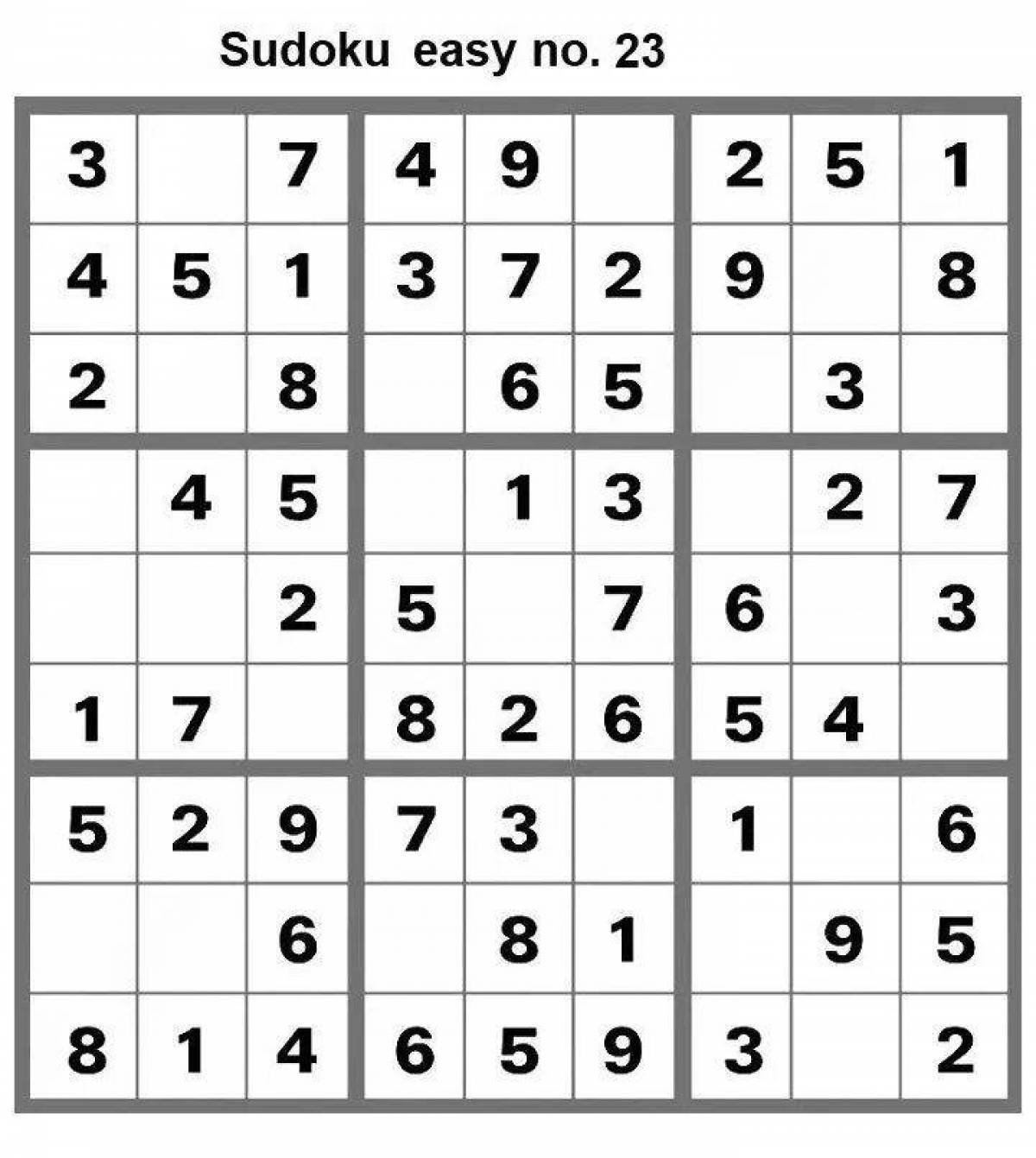 Intricate sudoku coloring page