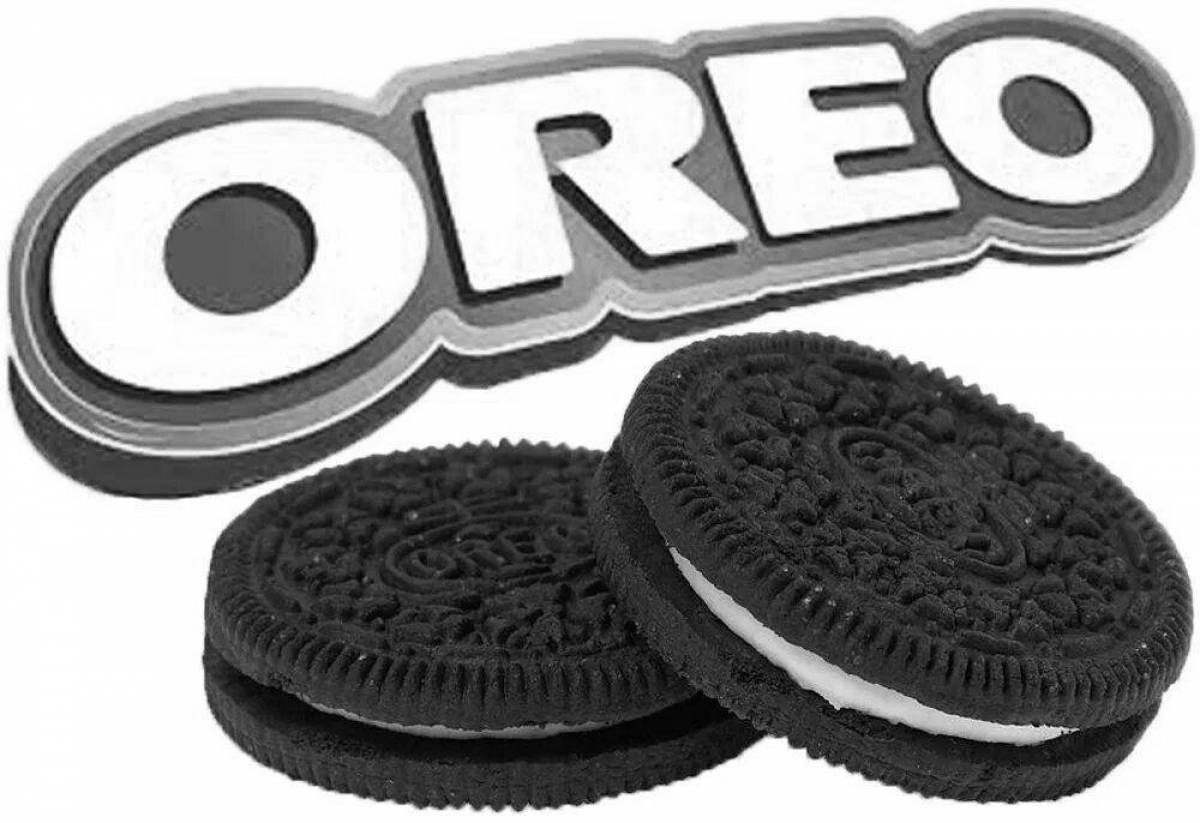 Awesome oreo coloring page