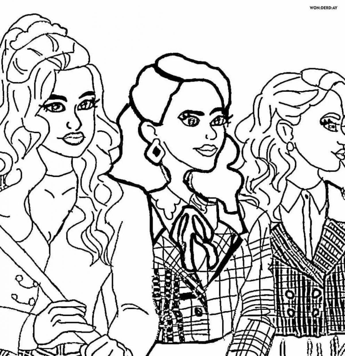 Фото Color-lush riverdale coloring page