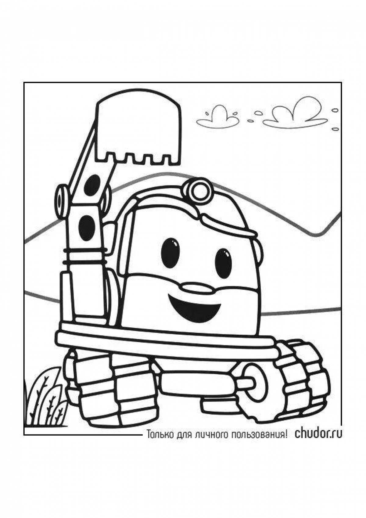 Dynamic light weight coloring page