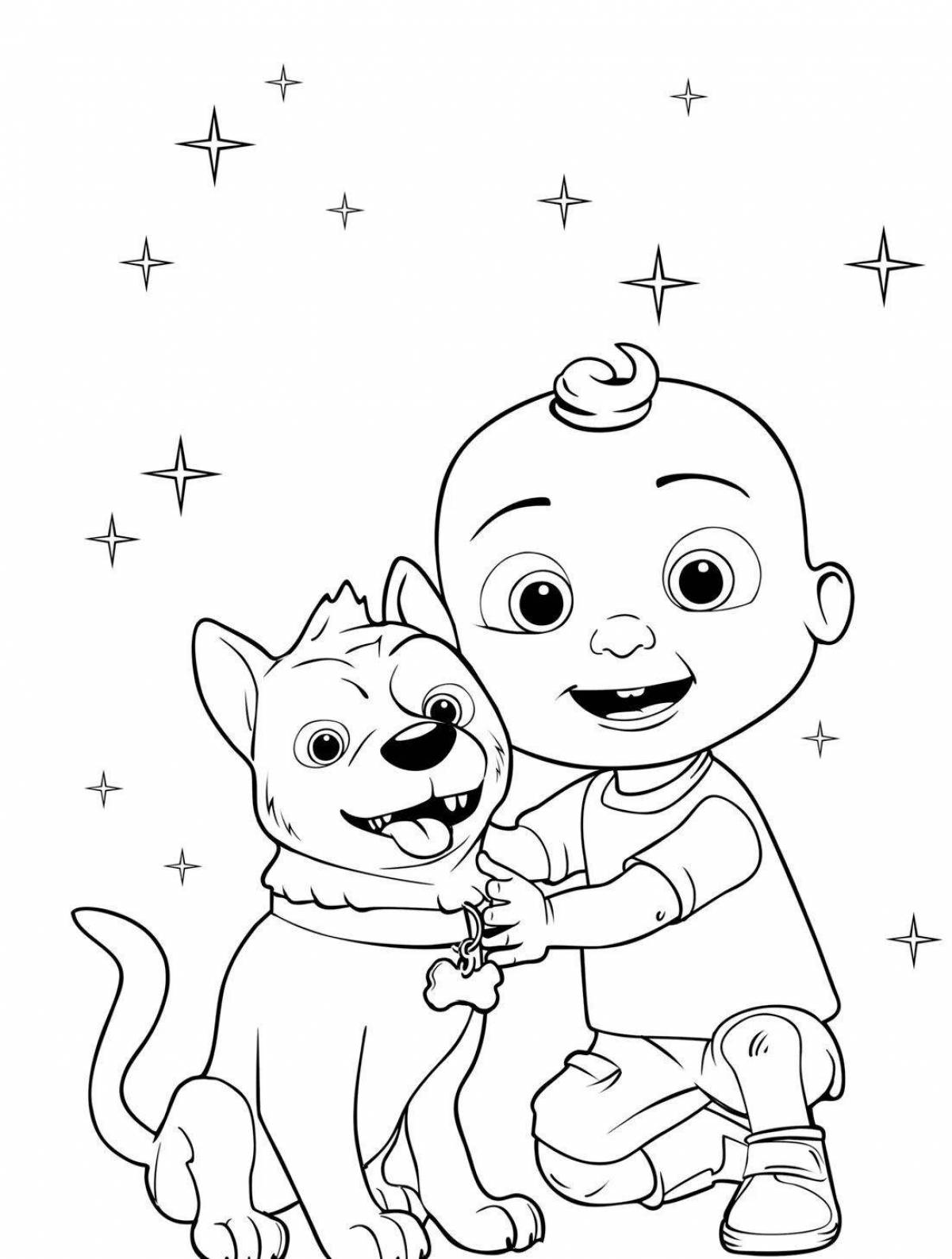 Colourful cocomelon coloring book