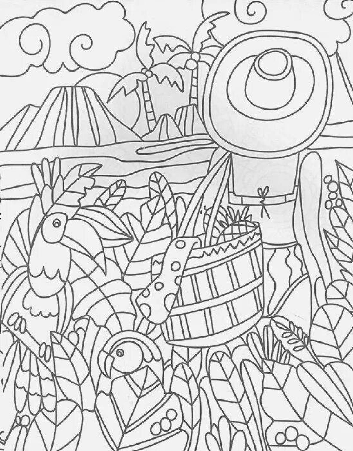 Раскраска Радостная раскраска мечты