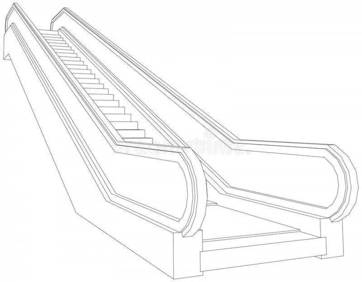 Coloring bright escalator