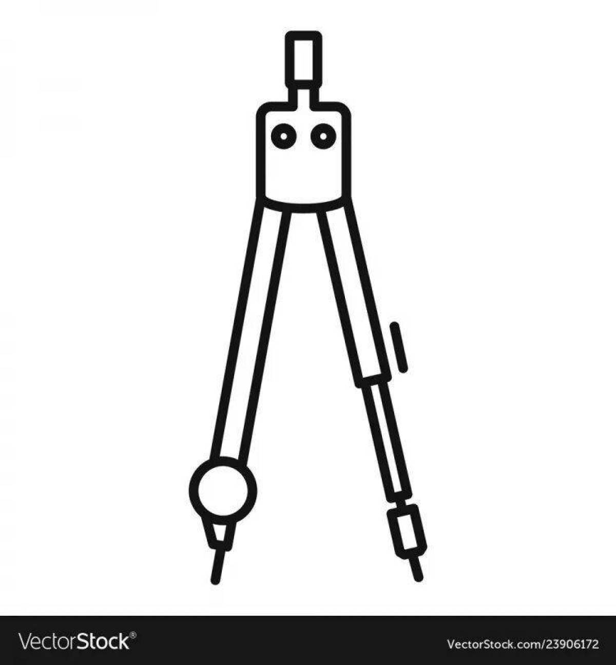Coloring beckoning compass