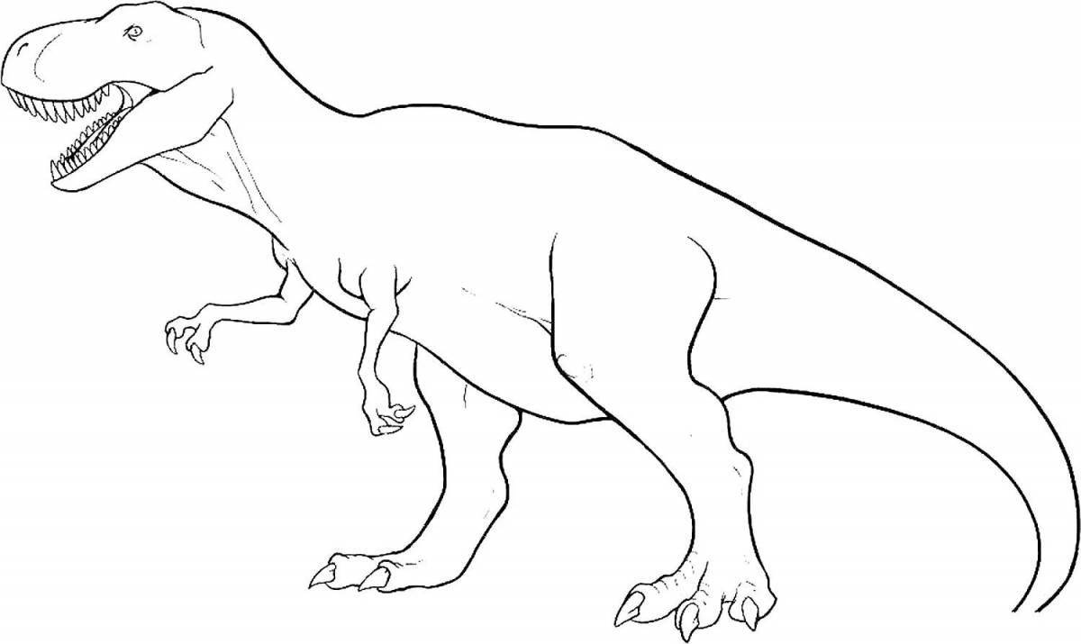 Animated rex coloring book