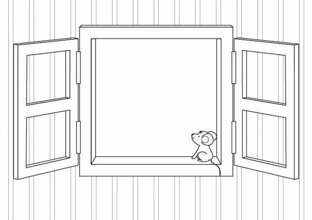 Sun window coloring book