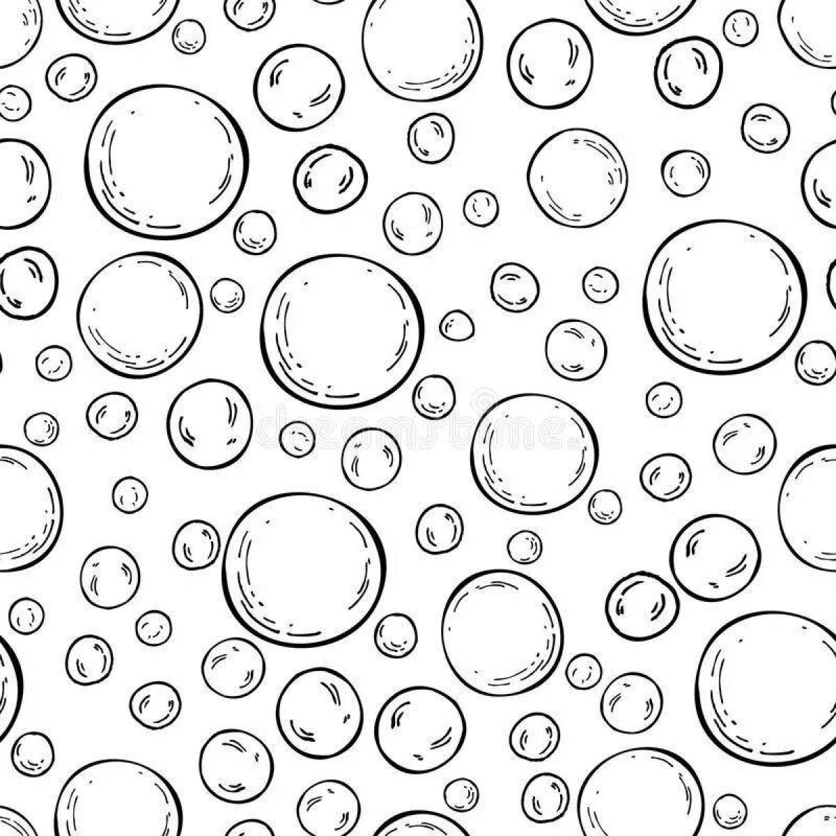 Буйные пузыри раскраски