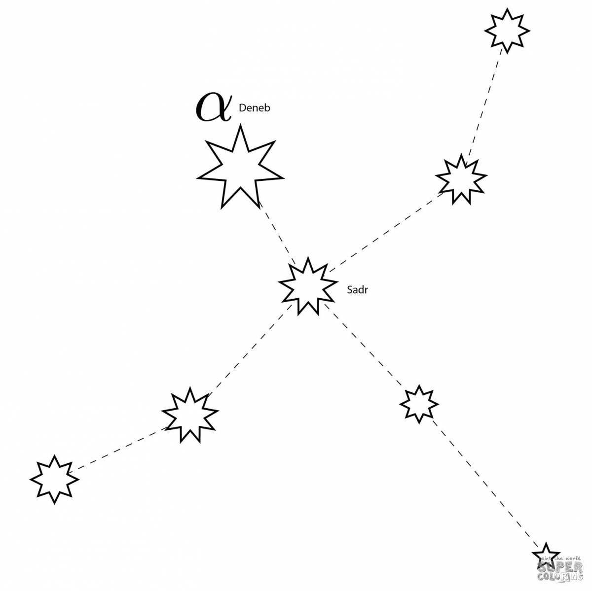 Exalted constellations coloring page