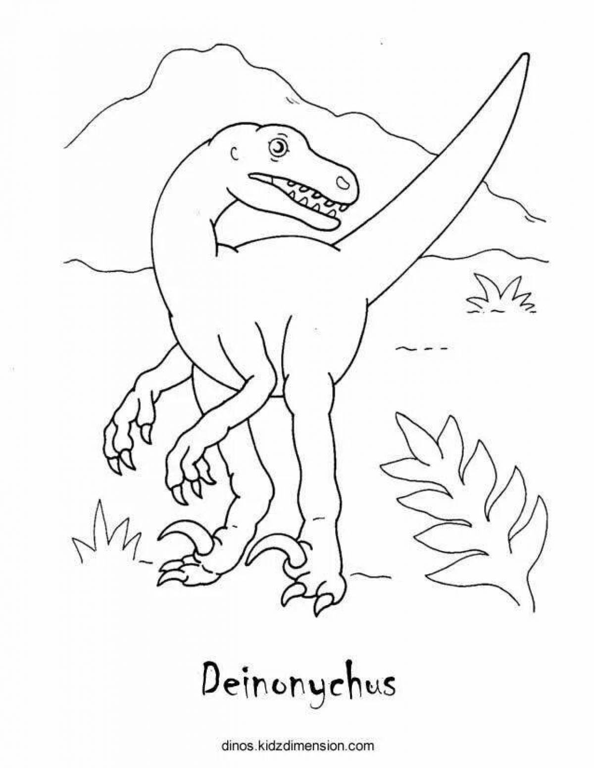 Deinonychus incredible coloring book