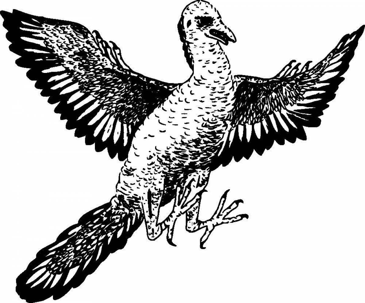 Amazing Archeopteryx coloring page
