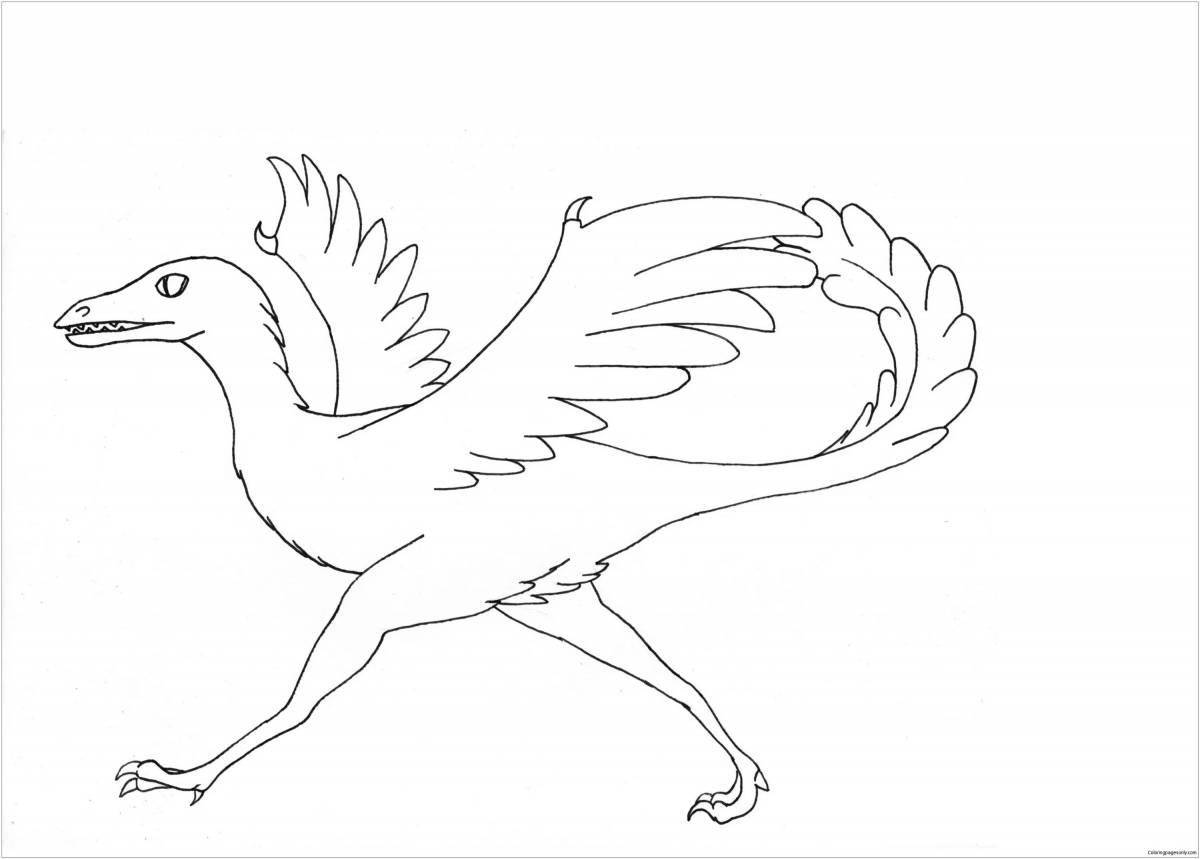 Exquisite Archeopteryx coloring book