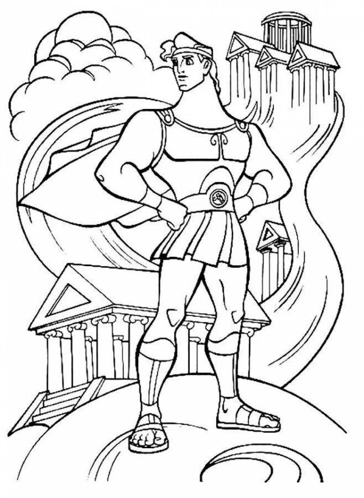 Coloring book exquisite hercules
