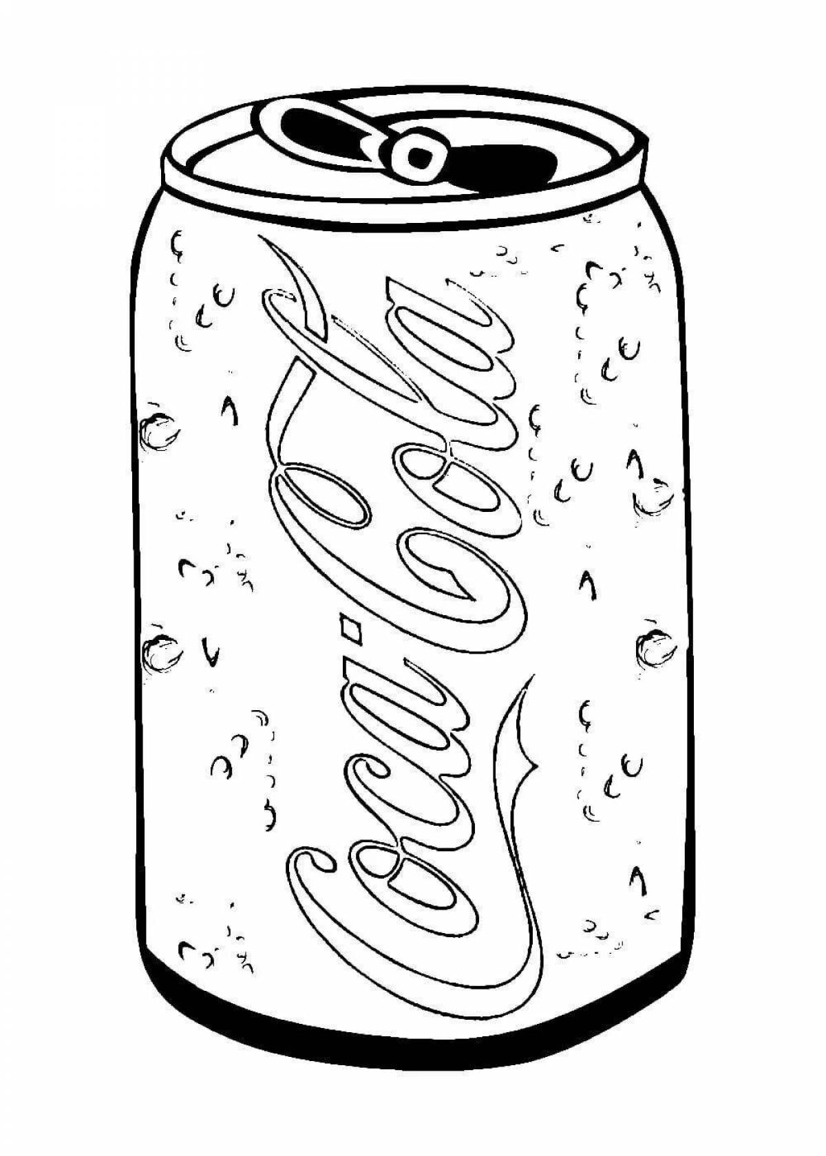 Playful pepsi coloring page
