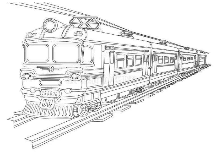 Как нарисовать тепловоз ржд