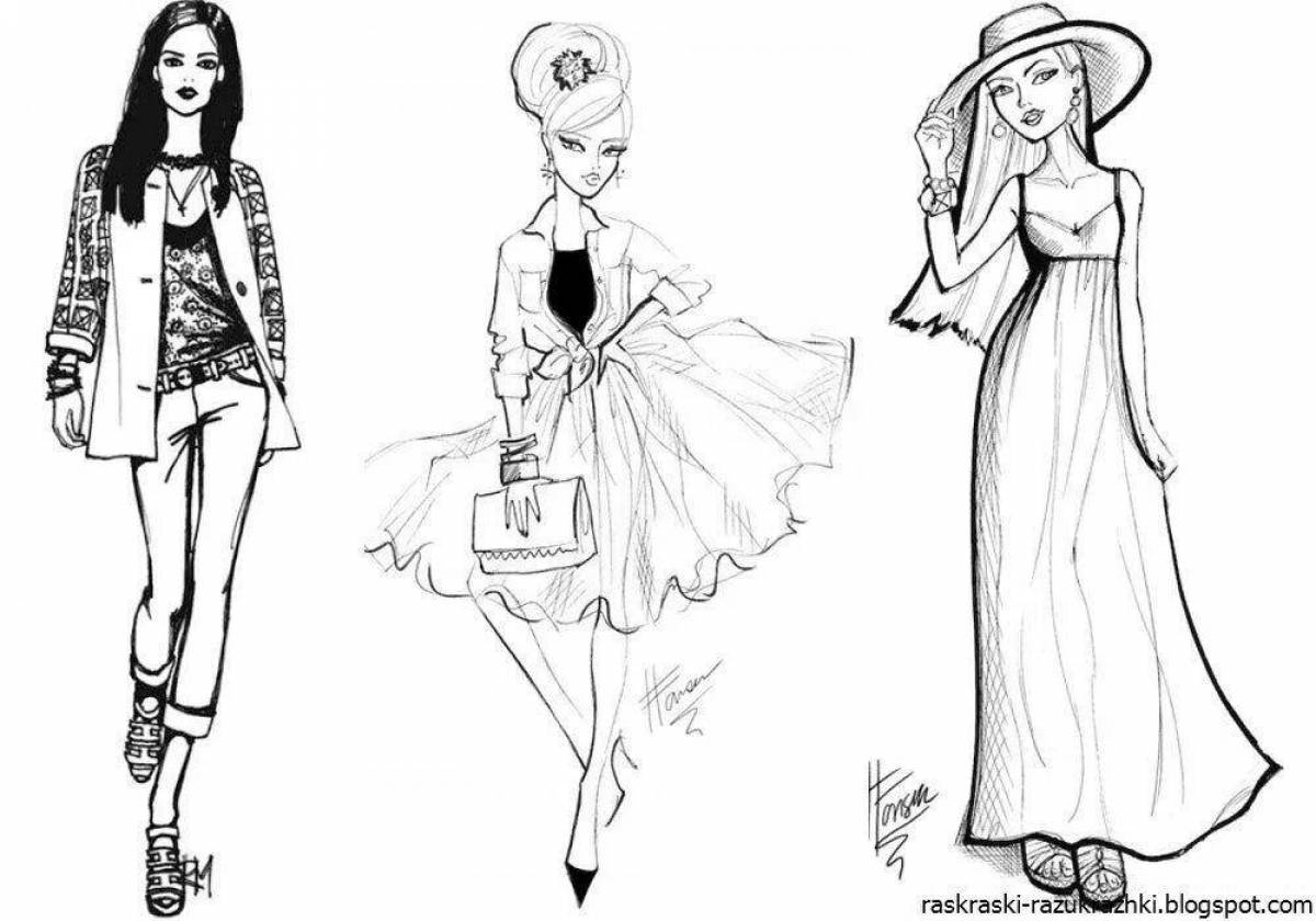 Срисовки Модной Одежды