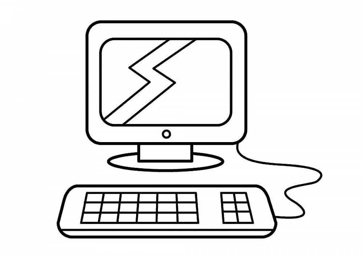 Рисунок по информатике. Раскраска компьютер. Компьютер для раскрашивания. Компьютер для разукрашивания. Раскраски накомпрюторе.