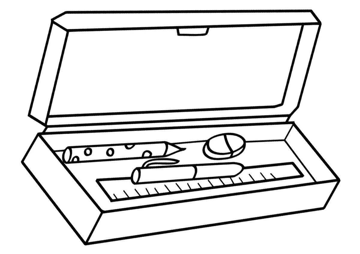 Рисунок принадлежностей. Раскраска школьные принадлежности. Пенал раскраска. Раскраска пенал школьный. Школьные принадлежности раскрасить.