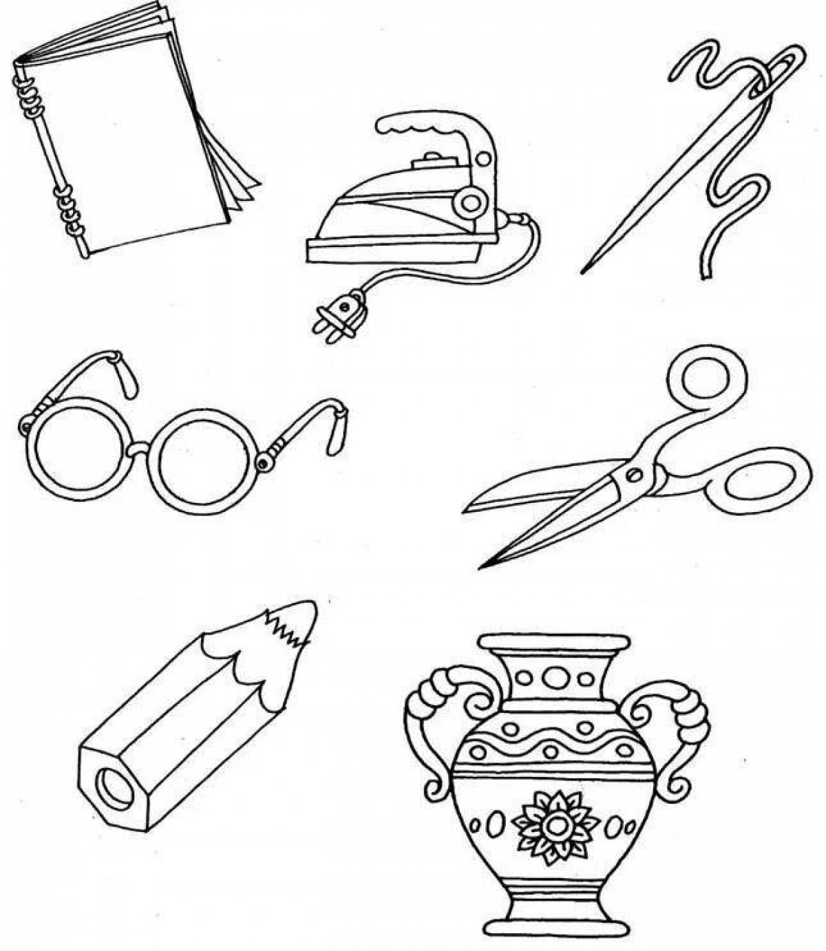 Раскраски предметные картинки