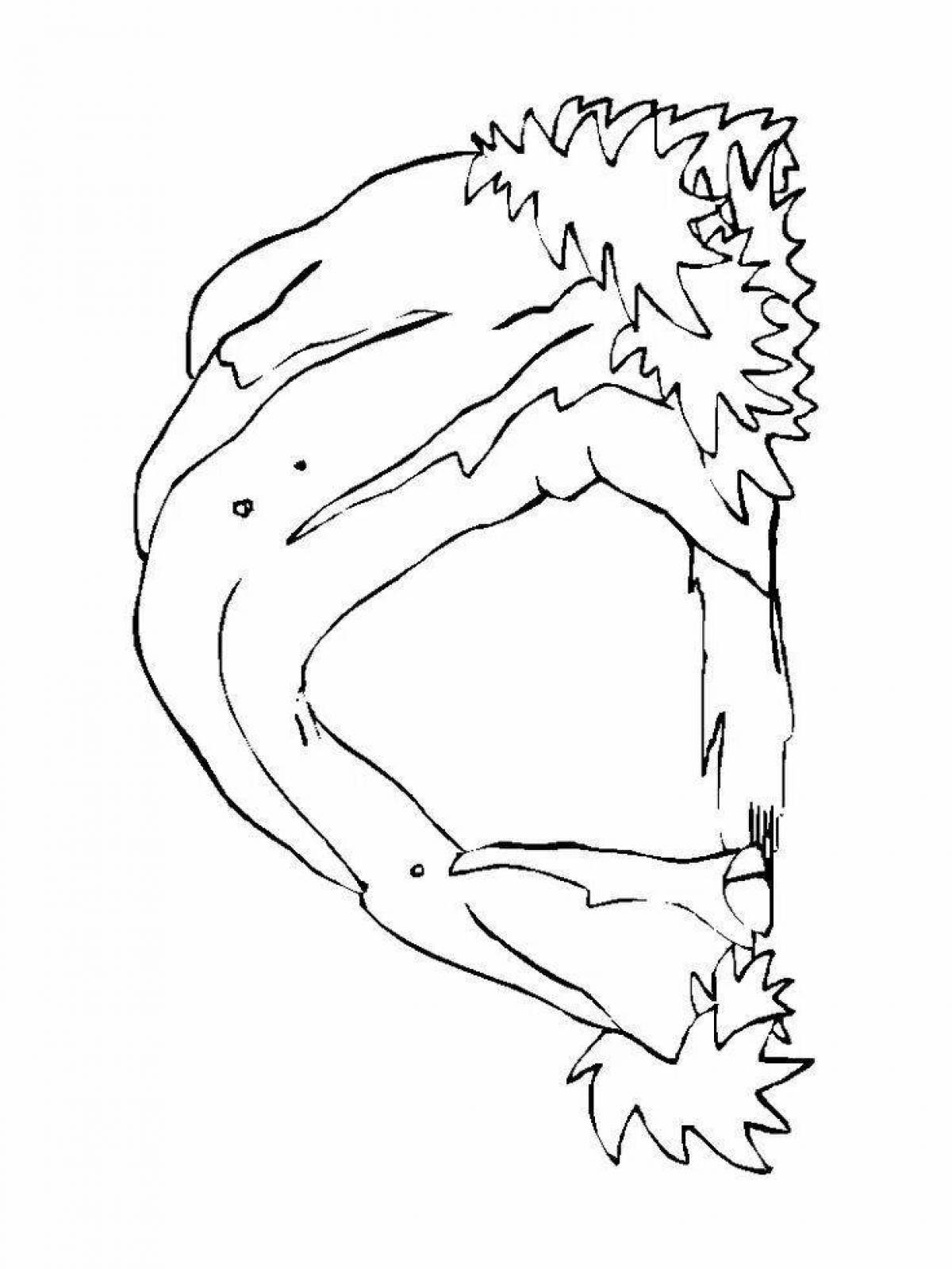 Majestic cave coloring page