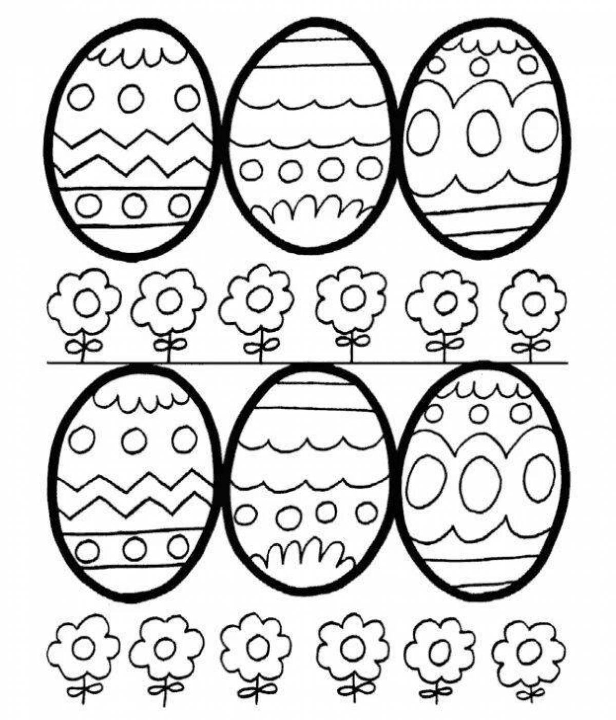 Coloring sweet egg