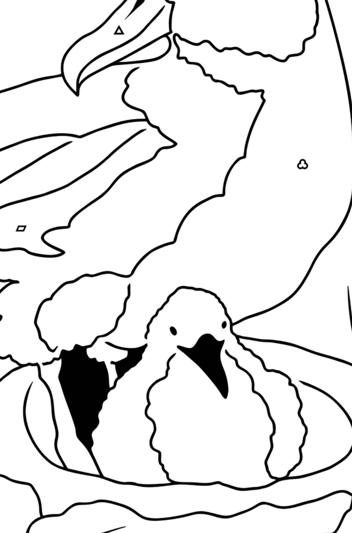 Раскраска ослепительный альбатрос