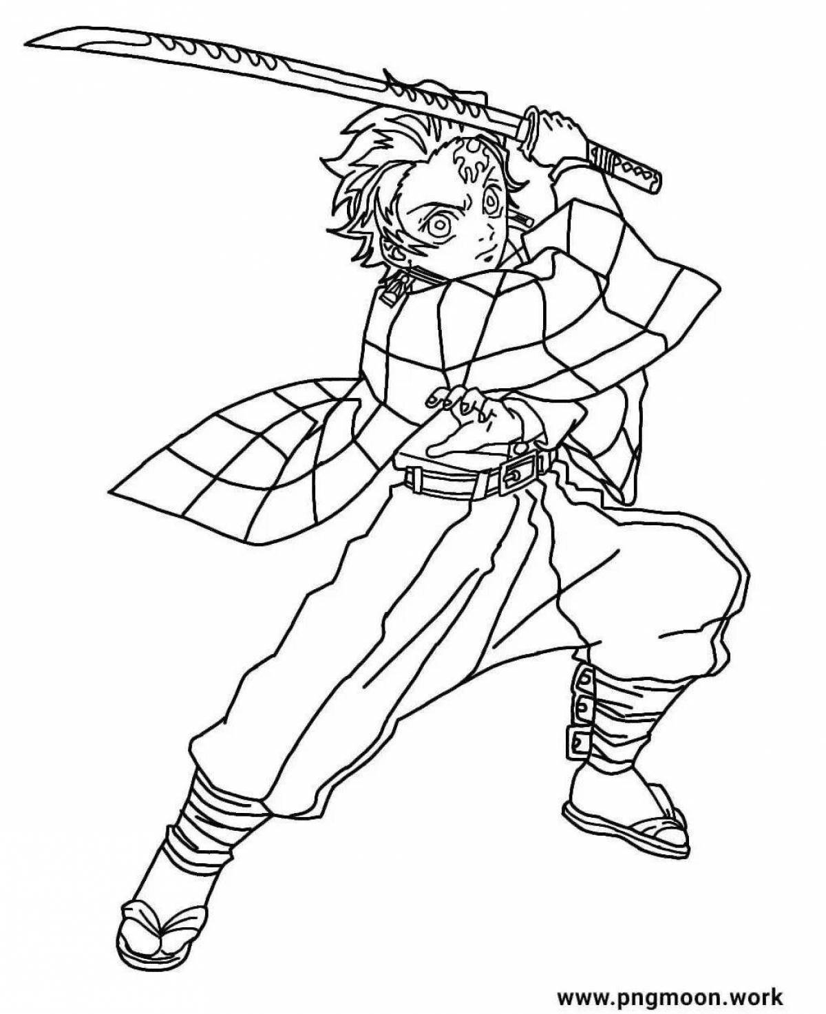 Monster Killer Coloring Page