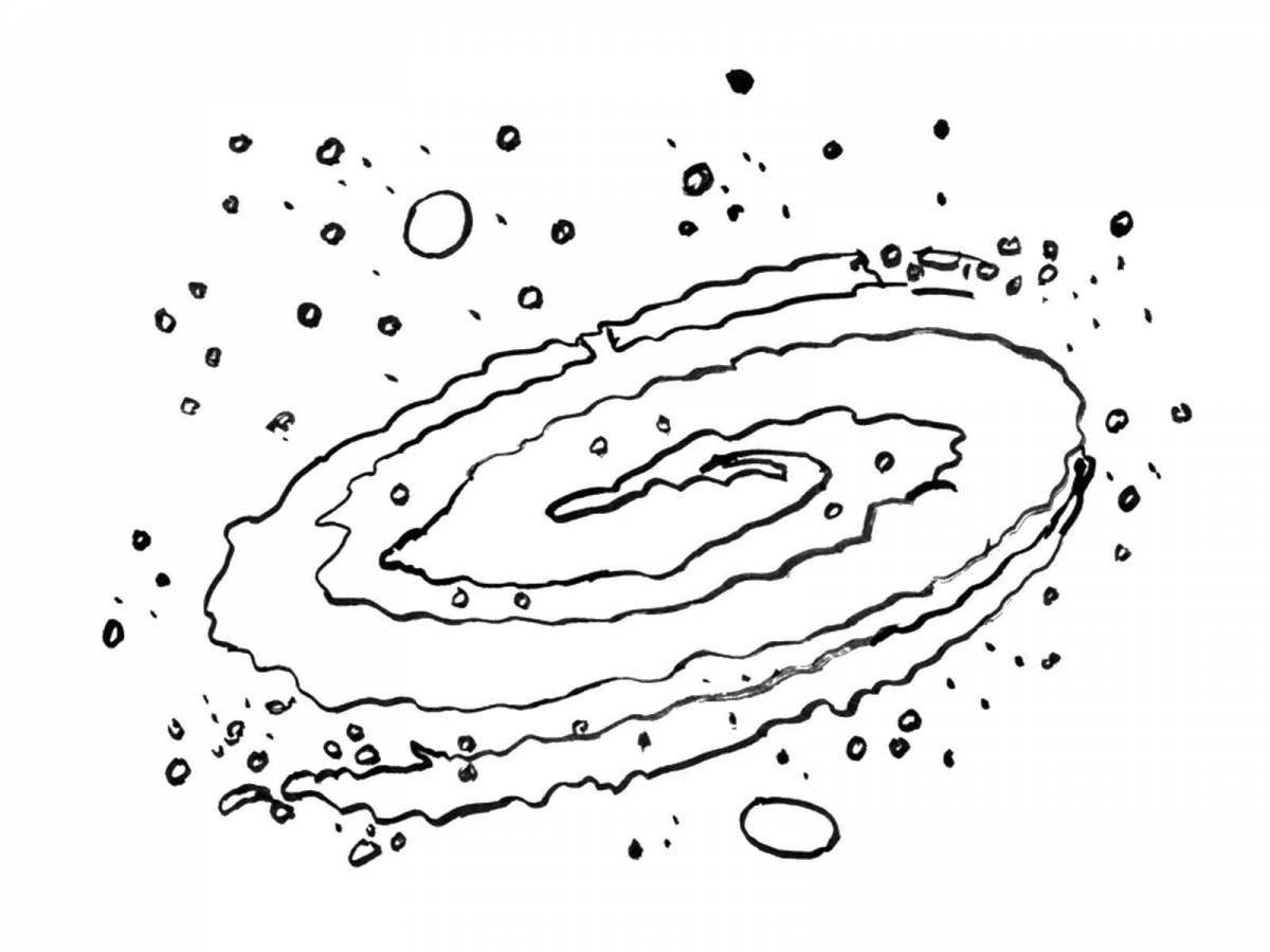 Роскошная раскраска «галактика»