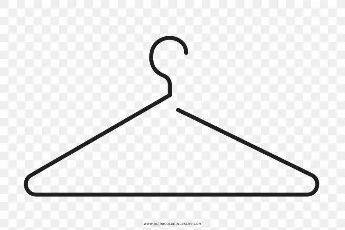 Glitter Coloring Hanger