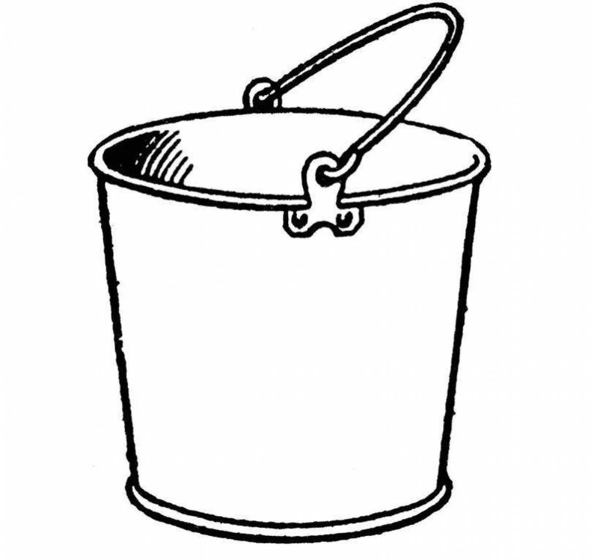 Charming bucket coloring book
