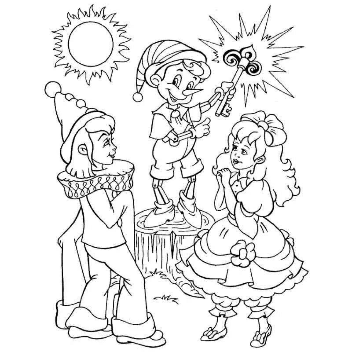 Восхитительный карабас раскраска