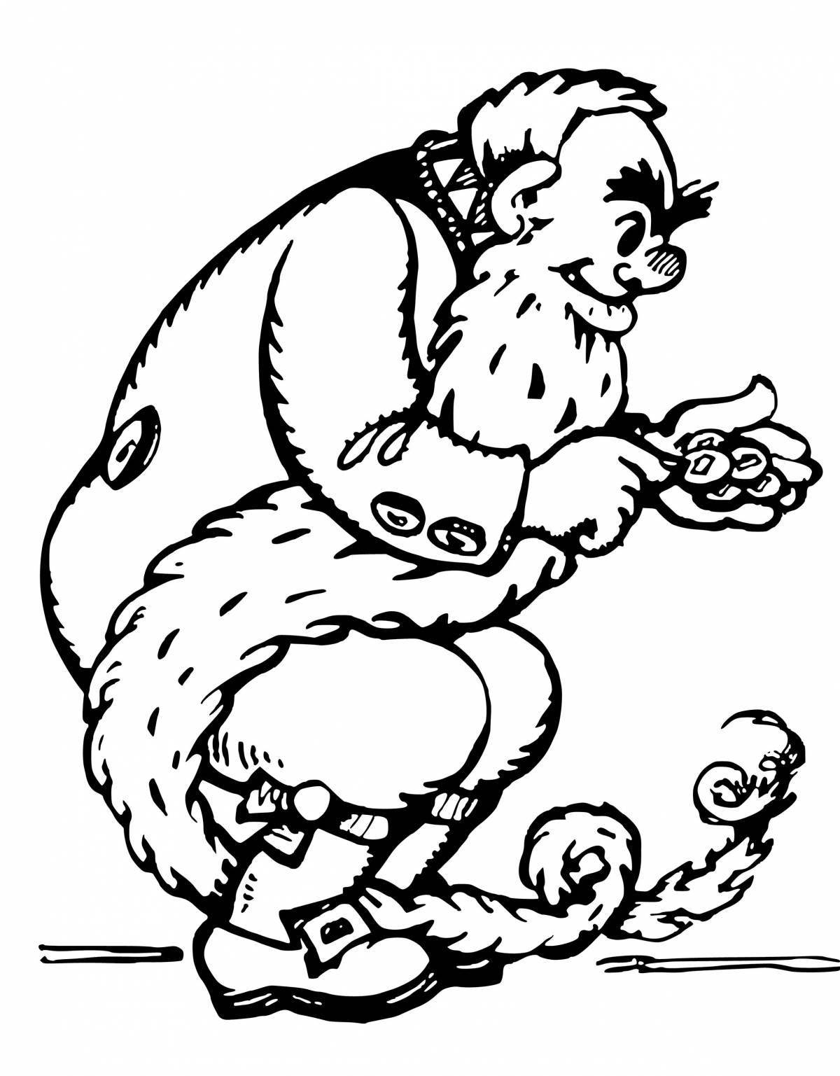 Раскраска инновационный карабас