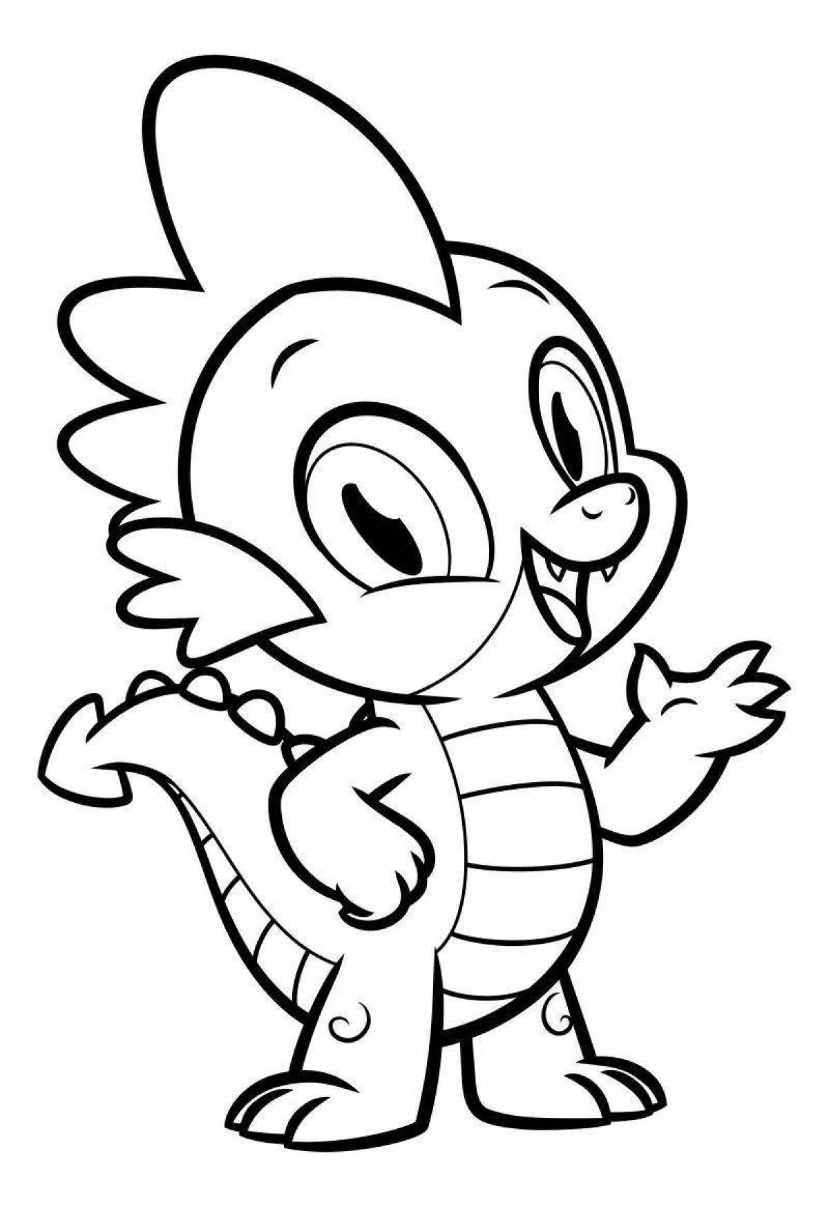 Vivacious coloring page spike