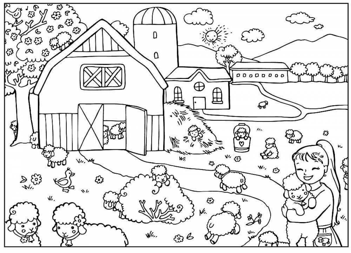 Big yard coloring book