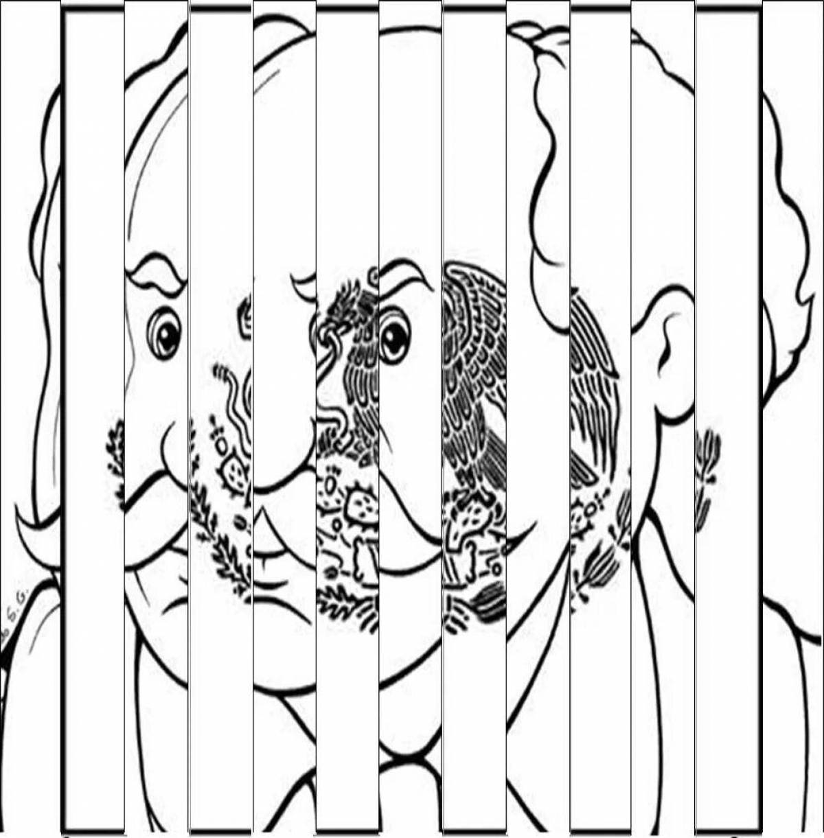 Intriguing coloring agamograph