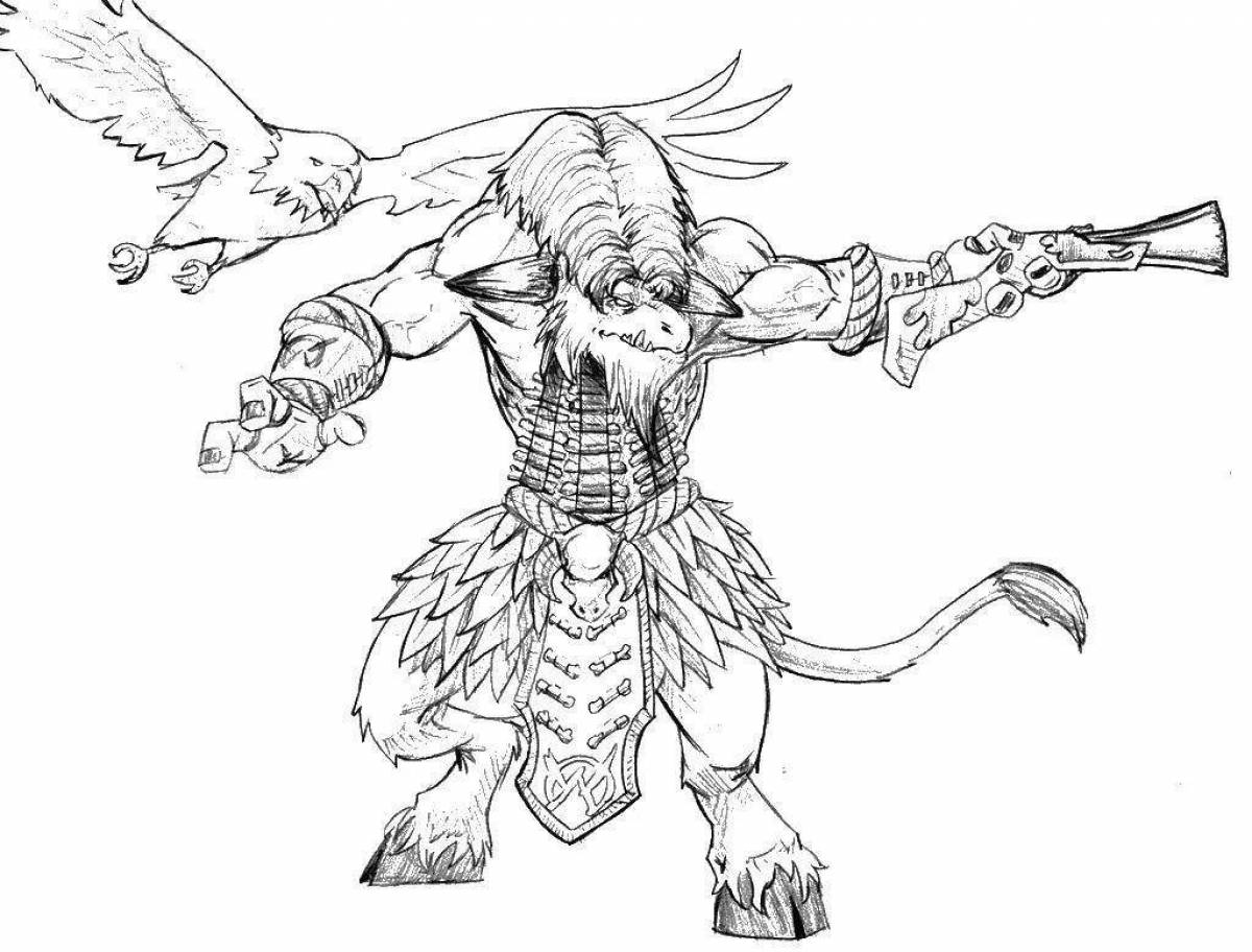 Игривая зеленая раскраска