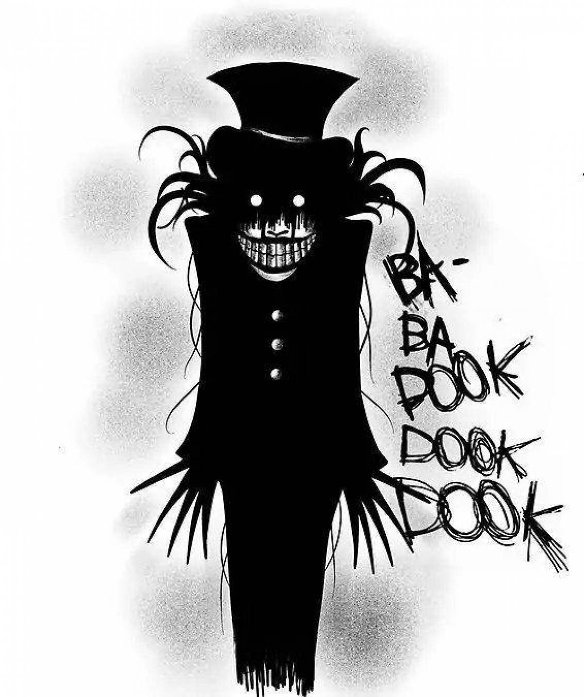 Terrifying babadook coloring book