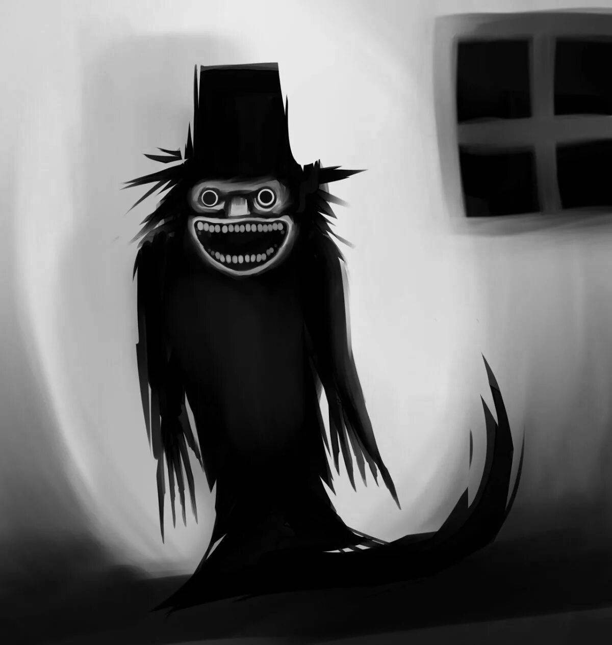 Coloring grim babadook