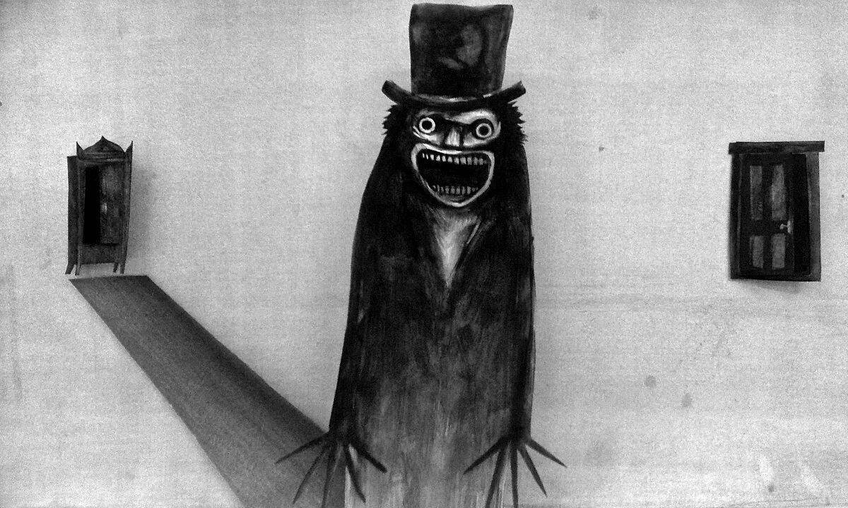 Coloring babadook with premonition