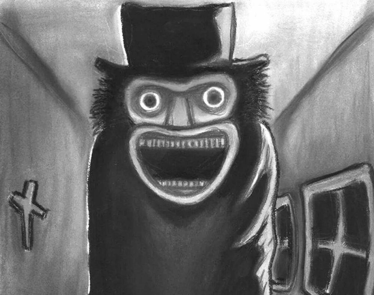 Coloring book striking babadook