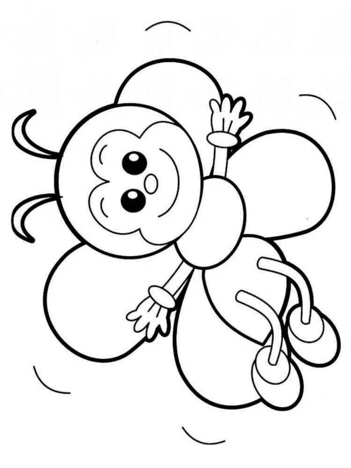 Humorous coloring page 5 6