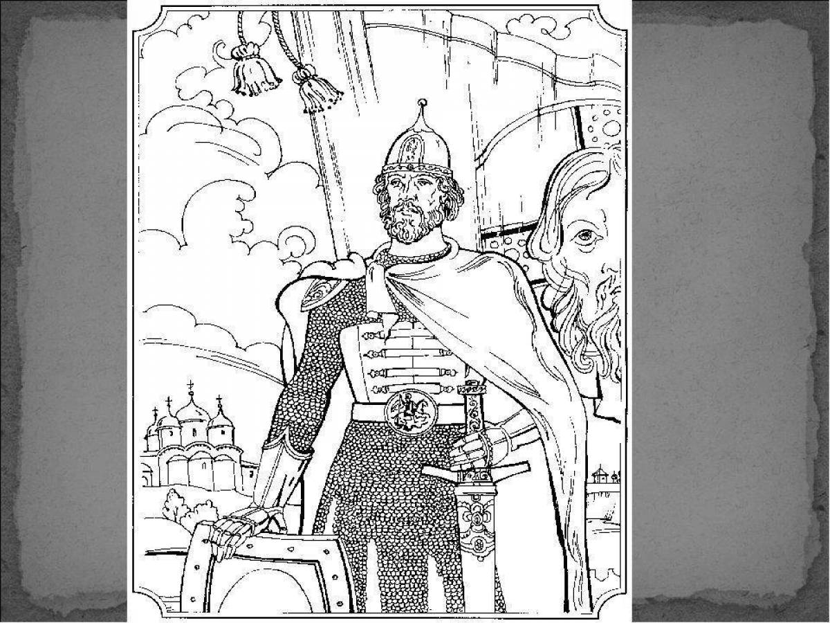 Coloring page alexander nevsky palace