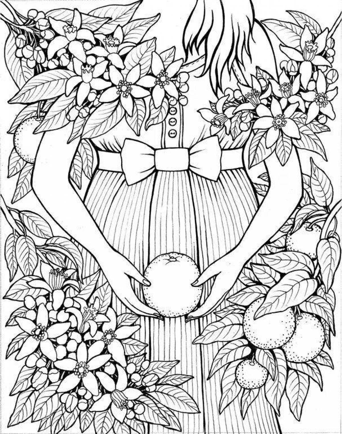 Majestic pregnancy coloring page