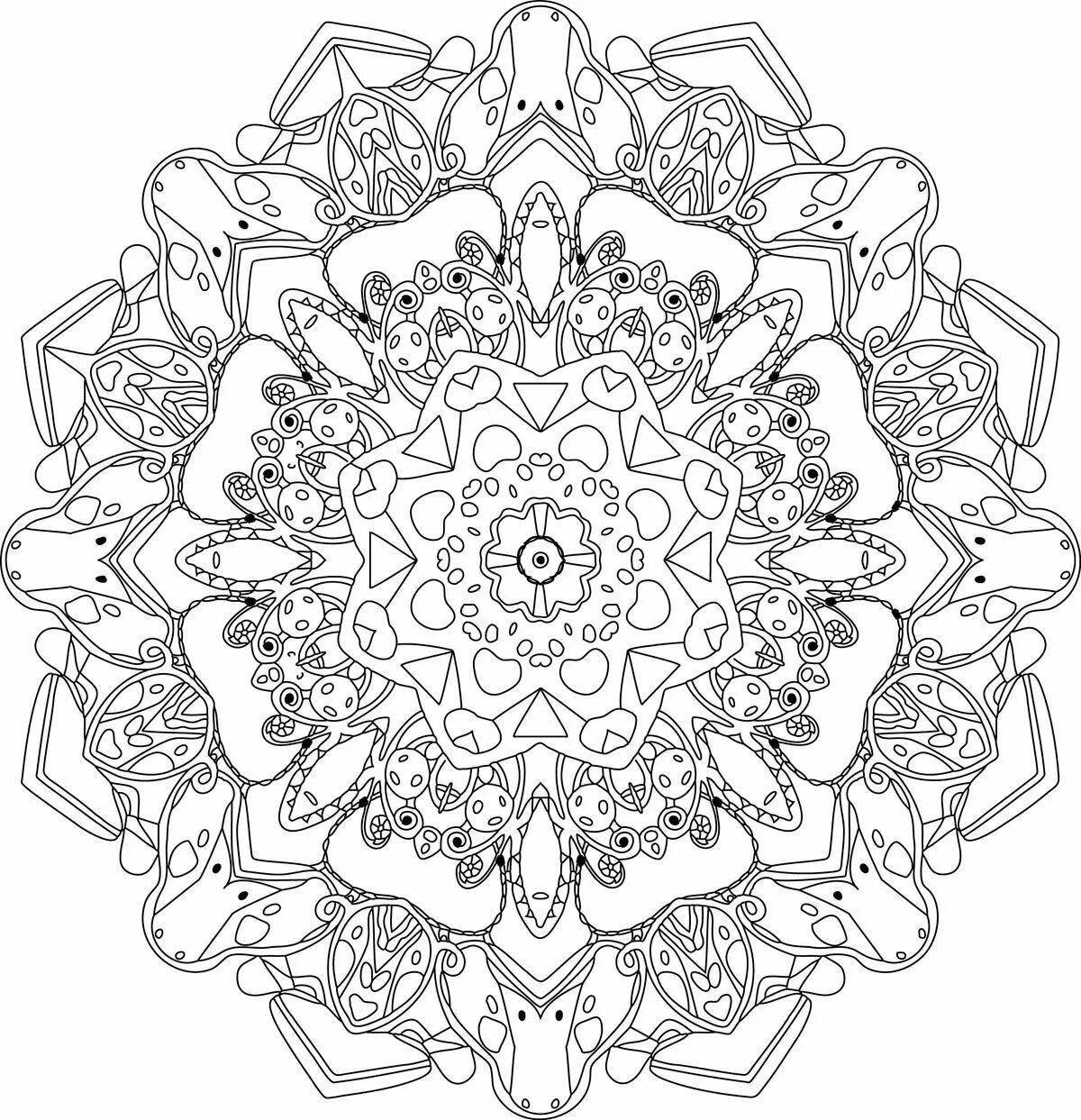 A fascinating psychological anti-stress coloring book