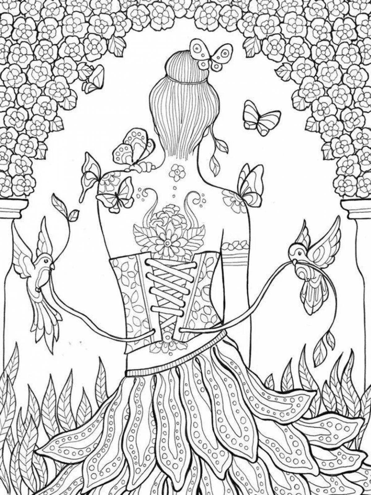 Recovery psychological anti-stress coloring book