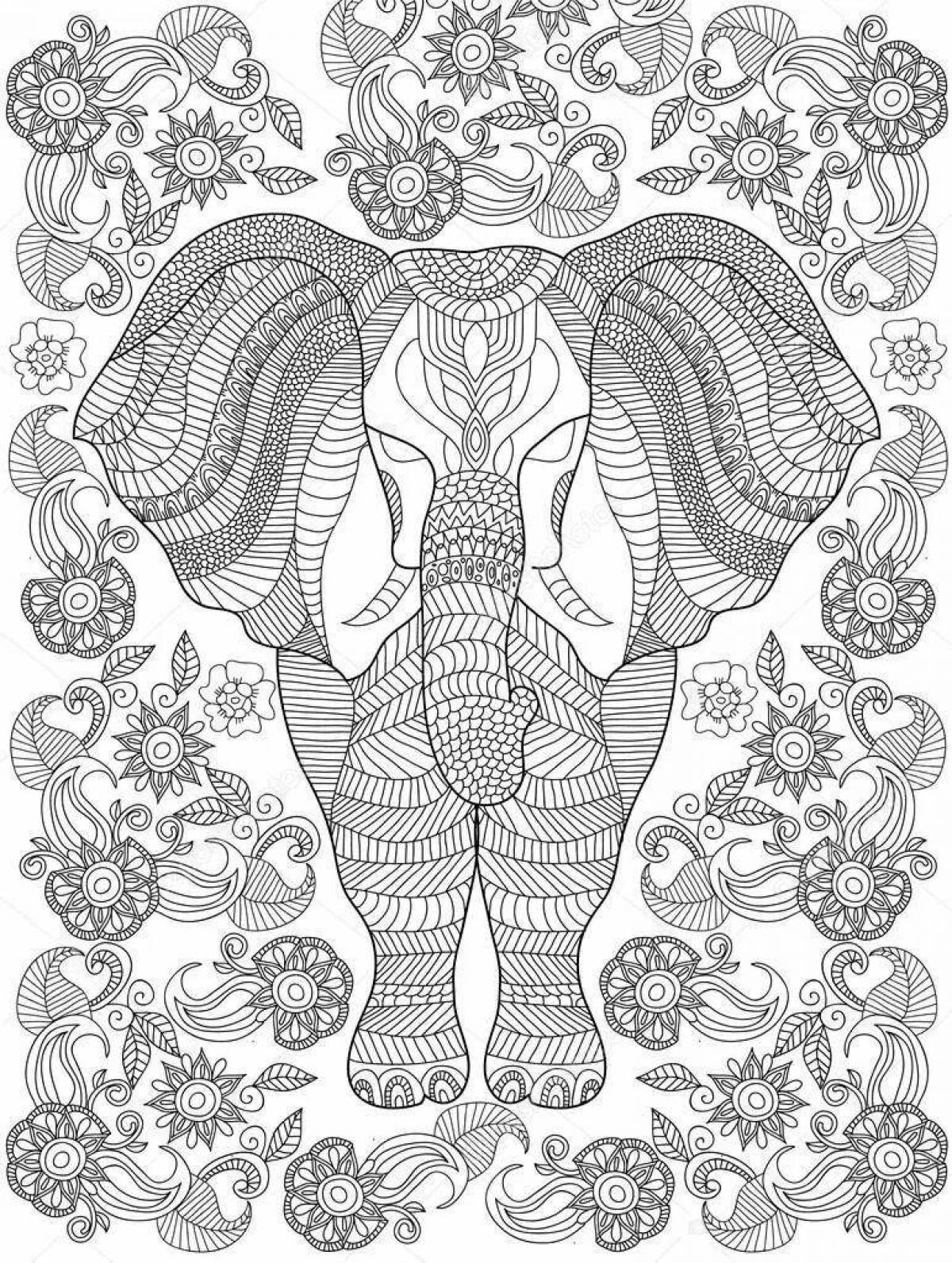 Photo Luminous psychological anti-stress coloring book