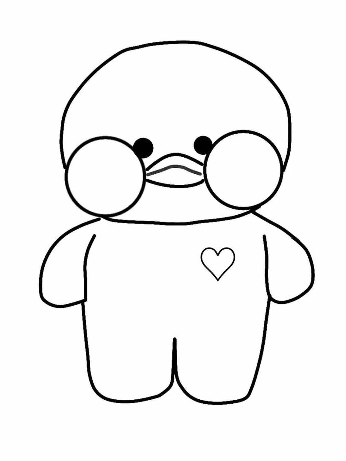 Live coloring duck lalafanfan